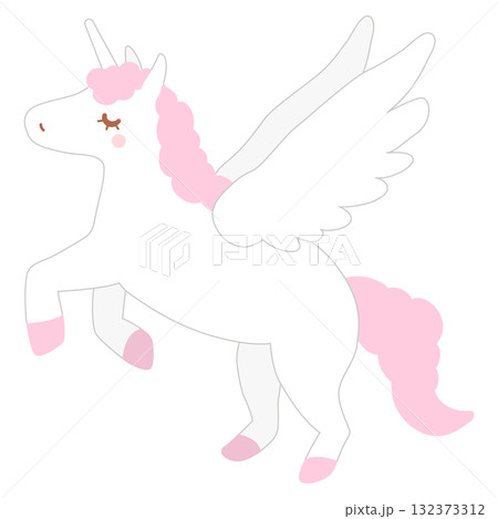 ユニコーン かわいい イラスト 伝説のイラスト素材 - PIXTA