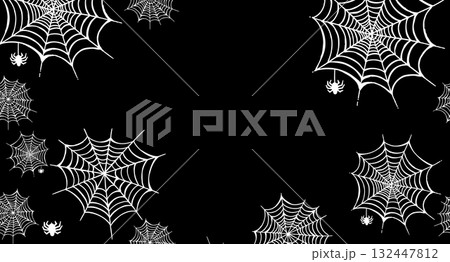 グラフィック 蜘蛛の巣 柄 デザインの写真素材 - PIXTA
