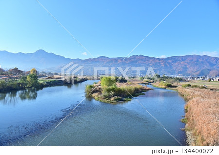 千曲川 風景の写真素材 - PIXTA