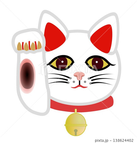 福猫のイラスト素材 - PIXTA
