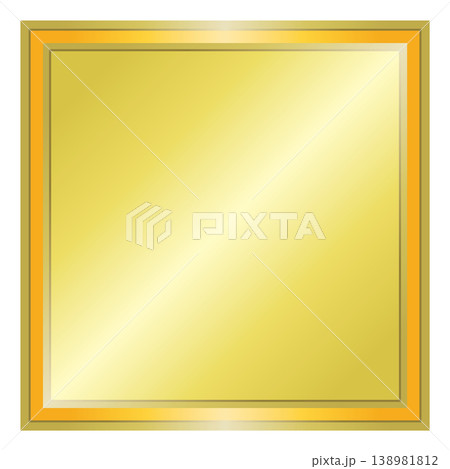 フレーム 枠 四角 金色のイラスト素材 - PIXTA