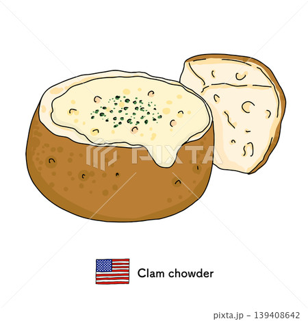 Clam chowderの写真素材 - PIXTA