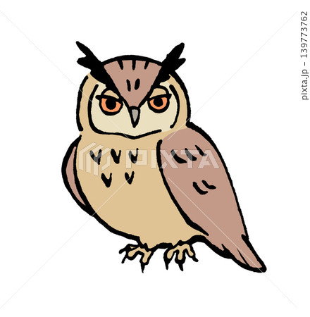 ミミズクのイラスト素材 - PIXTA