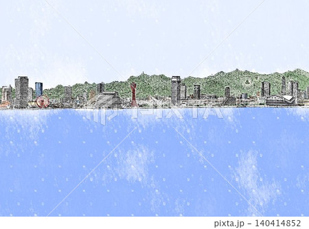 神戸 神戸港 港 風景のイラスト素材 - PIXTA